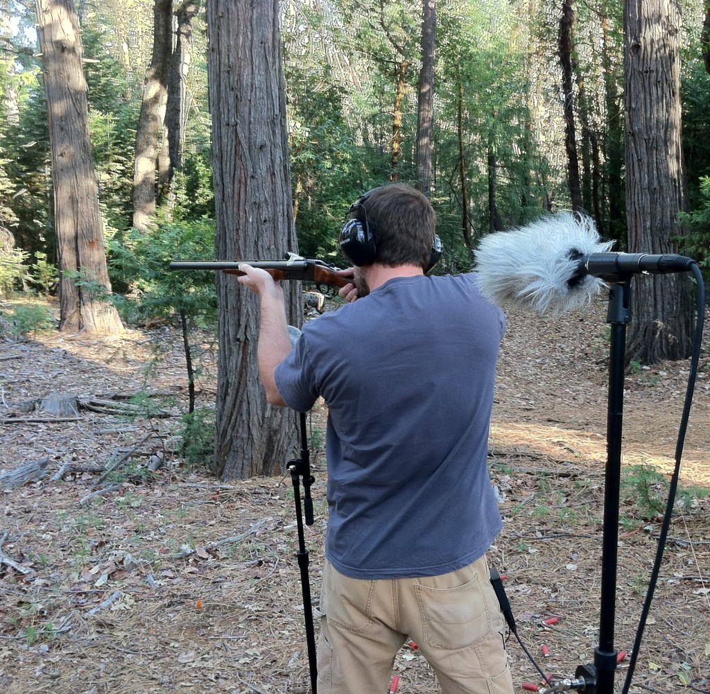 Here is a double-barreled 12 gauge shotgun that we were also able to record.