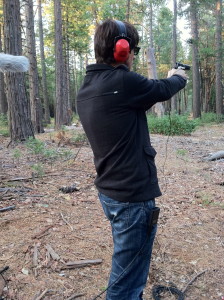 This is me shooting a 9mm.